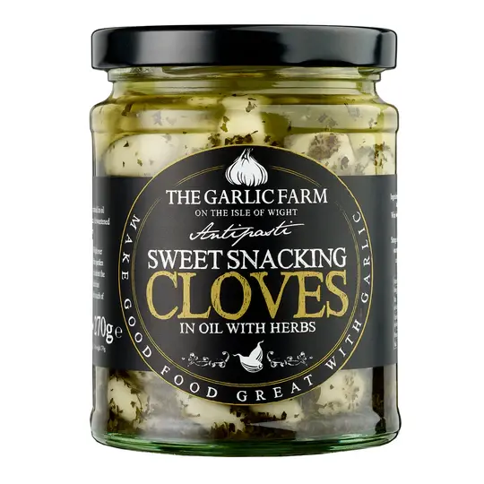 The Garlic Farm Sweet Snacking Cloves with Herbs 270g - image 1