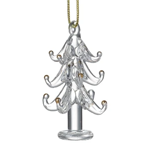 Tiered Glass Christmas Tree Hanging Decoration
