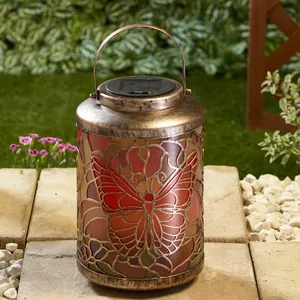 Tiffany Style Butterfly Lantern - image 2