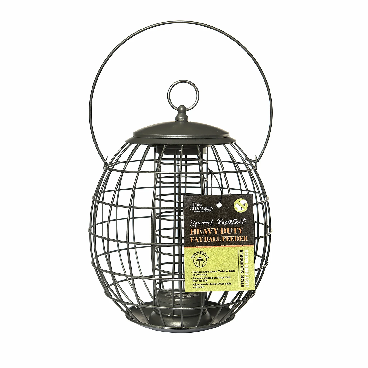 Tom Chambers Squirrel Proof Heavy Duty Fat Ball Feeder Cowell's