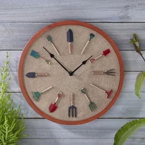 Tools Garden Clock