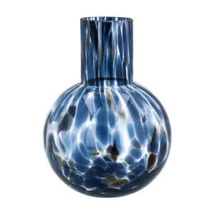 Tortoiseshell Glass Ball Vase