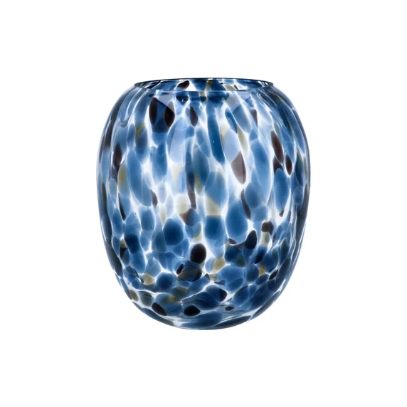 Tortoiseshell Glass Balloon Vase