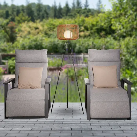 Toscana Sesame Rattan Floor Lamp - image 2