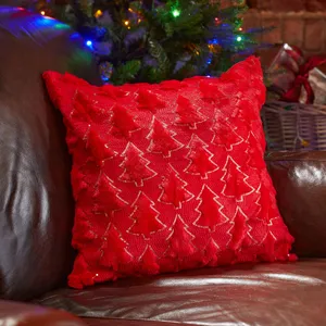Tree Cushion - Red