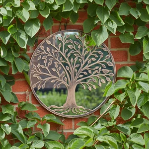 Tree Cut Out Garden Mirror - Medium