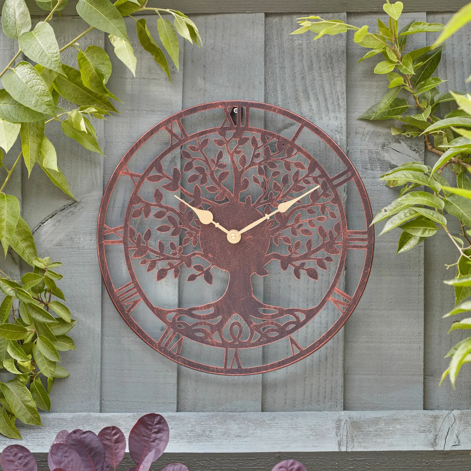Tree Of Life Garden Clock 30cm - Cowell's Garden Centre | Woolsington