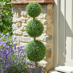 Trio Artificial Topiary Tree - 80cm
