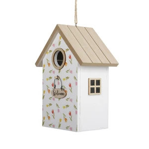 Tulip Print Birdhouse Decoration
