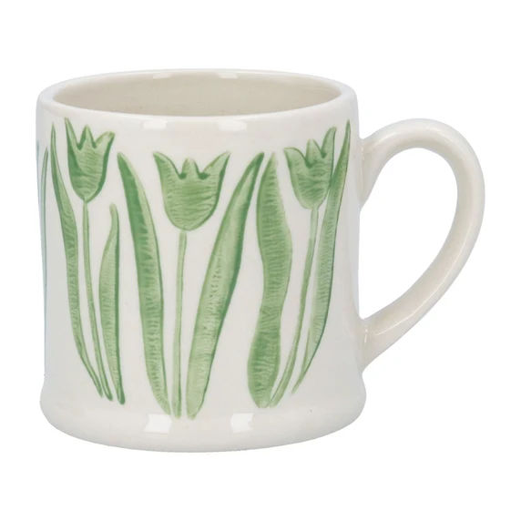 Green Tulips Mini Mug