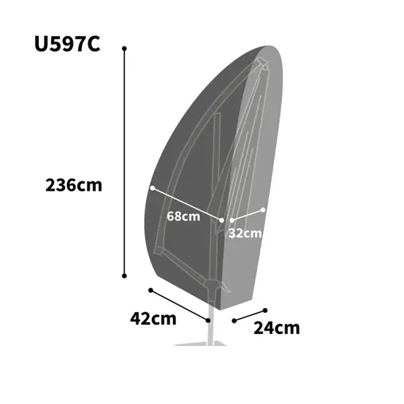 Ultimate Protector Cantilever Parasol Cover - Medium - image 2