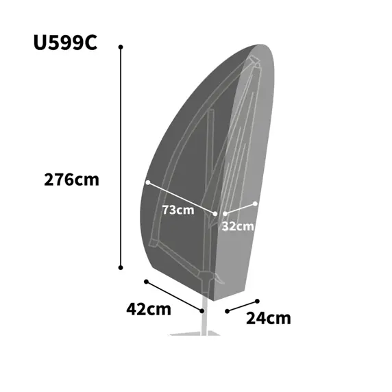 Ultimate Protector Cantilever Parasol Cover - Large - image 2