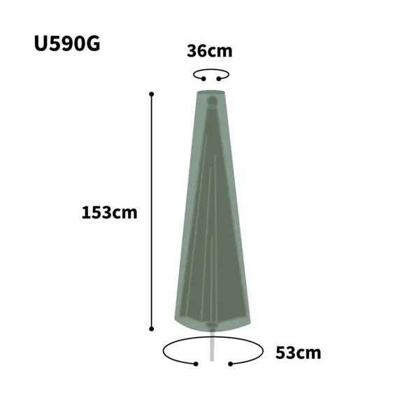 Ultimate Protector Green Parasol Cover - Small - image 2