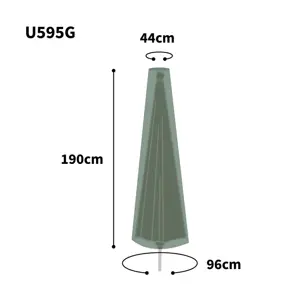 Ultimate Protector Green Parasol Cover - Medium - image 2