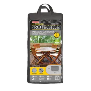 Ultimate Protector Medium Patio Set Cover - Charcoal