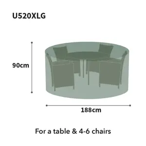 Ultimate Protector Medium Patio Set Cover - Charcoal - image 2