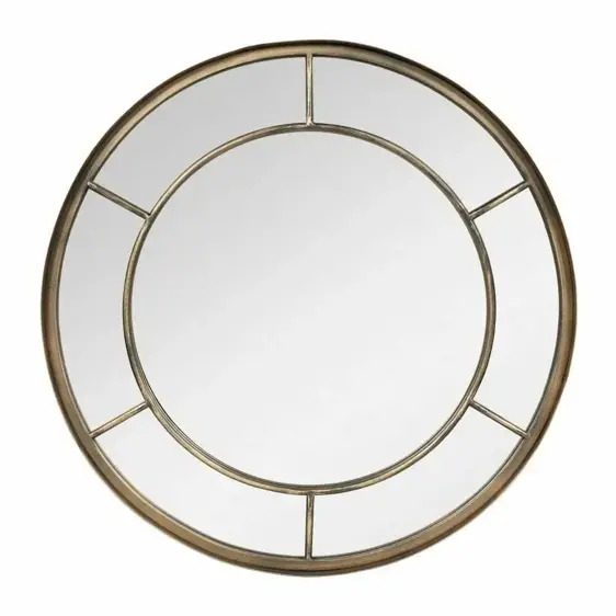Valencia Gold Round Mirror - image 1