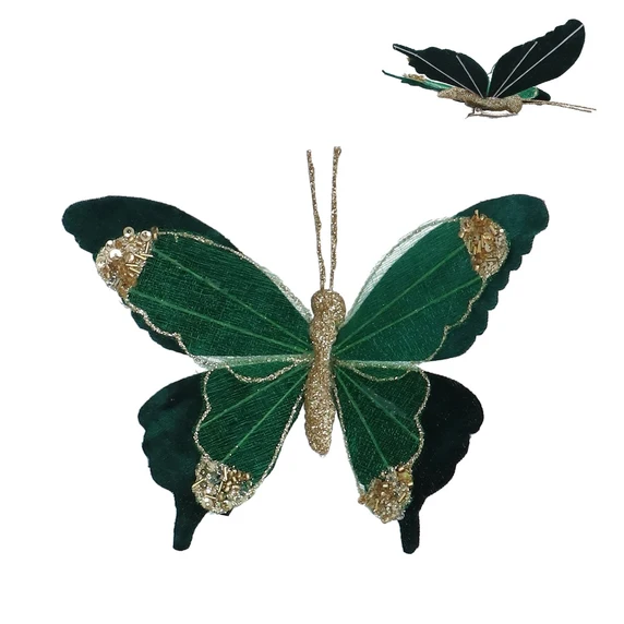 Velvet Butterfly Tree Clip