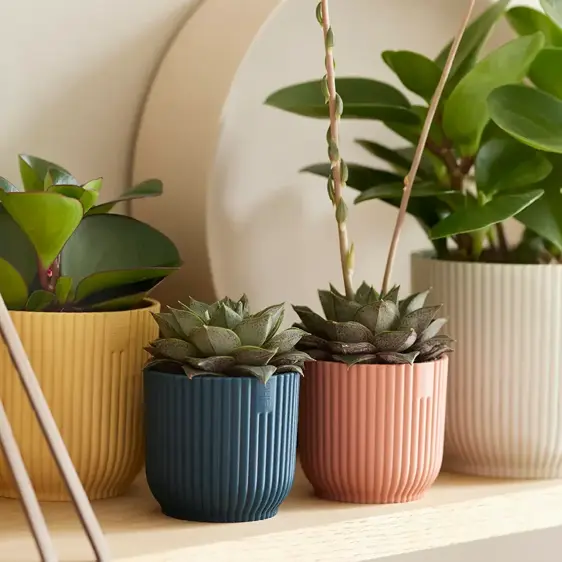 elho Vibes Fold Delicate Pink Mini Pot Ø9cm - image 4
