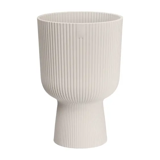 elho Vibes Fold Linen White Coupe Pot - Ø30cm - image 1