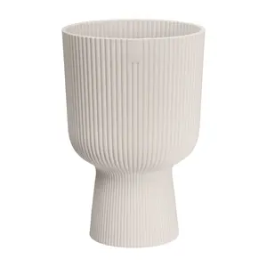 elho Vibes Fold Linen White Coupe Pot - Ø30cm - image 1