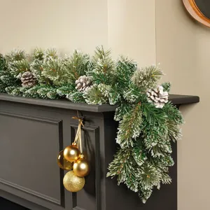 Victoria Frosted Artificial Garland - image 1