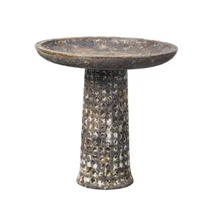 Virtue Rustic Brown Bird Bath