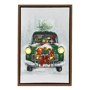 Wall Art With LED Lighting - Car