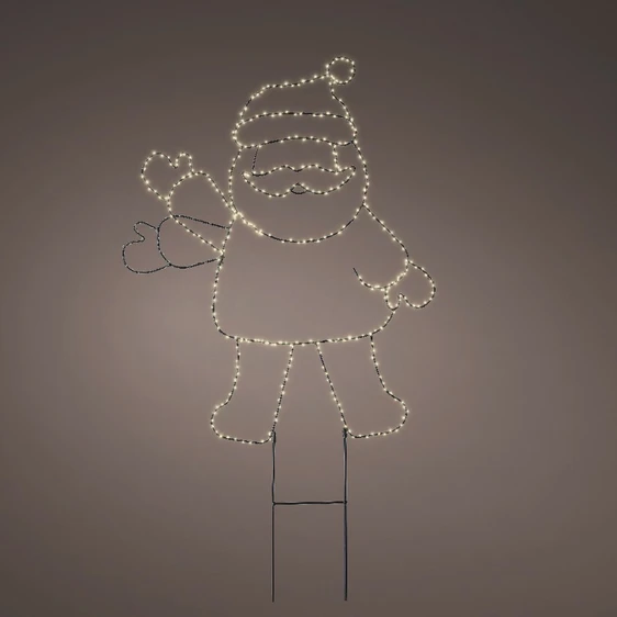 Waving Santa Stake Light