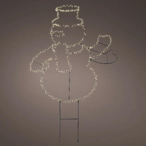 Waving Snowman Stake Light