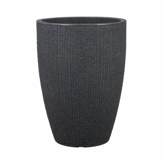 Weben Black Tall Planter Ø40cm