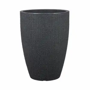 Weben Black Tall Planter Ø40cm
