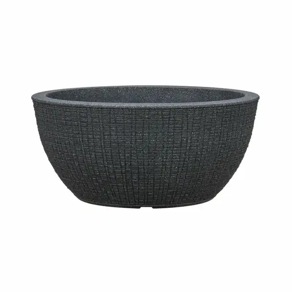 Weben Black Bowl Planter Ø40cm