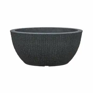 Weben Black Bowl Planter Ø40cm