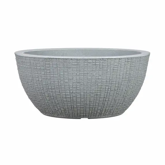 Weben Grey Bowl Planter Ø40cm