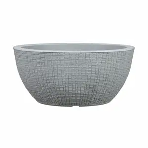 Weben Grey Bowl Planter Ø40cm