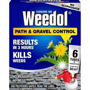 Weedol Path & Gravel Control Weedkiller - 6 tubes