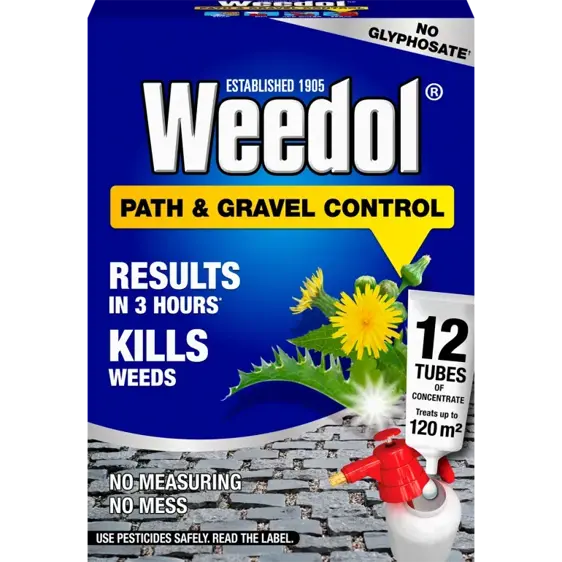 Weedol Path & Gravel Control Weedkiller - 12 tubes