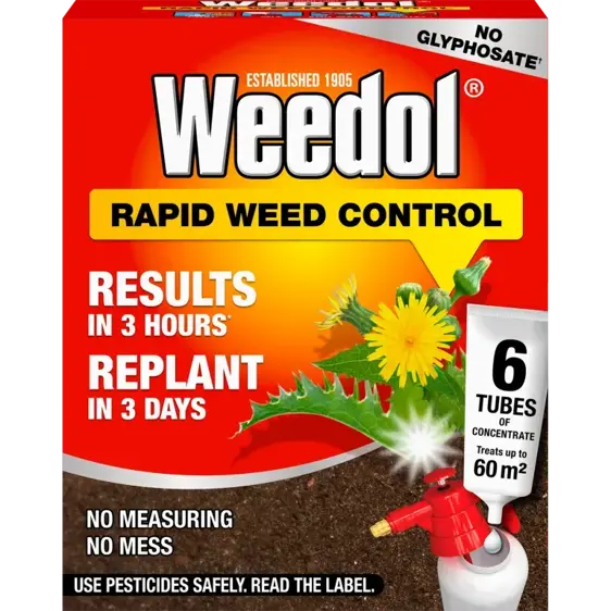 Weedol Rapid Weed Control - 6 tubes