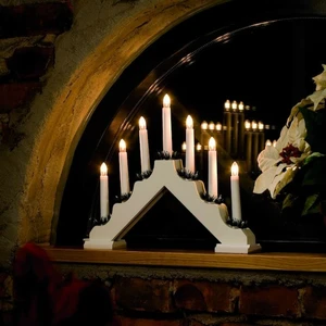 Welcome Light Traditional Arch With Foliage - White