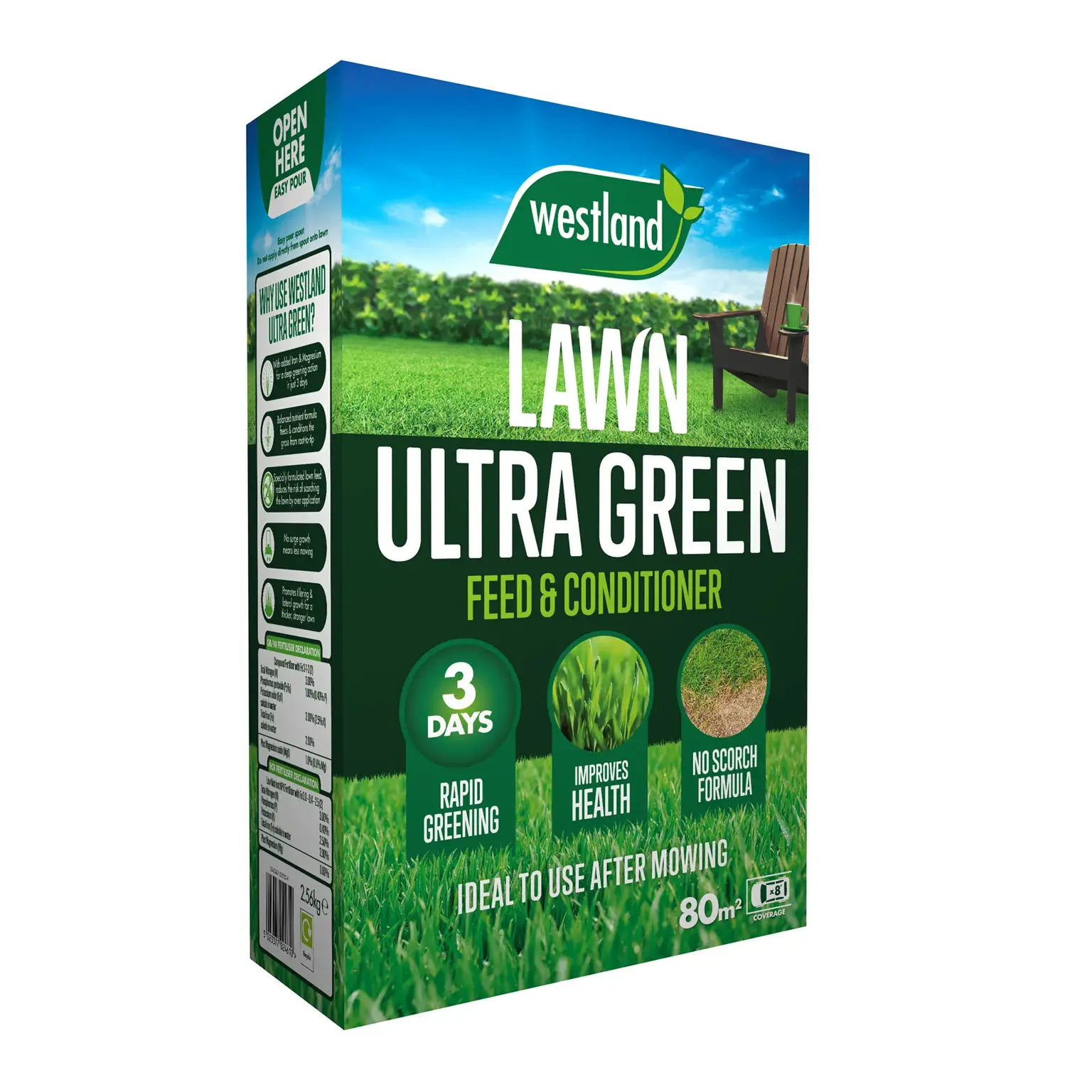 Westland Ultra Green Lawn Feed 80m² Cowell's Garden Centre