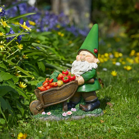 Wheelbarrow Gnome Ornament