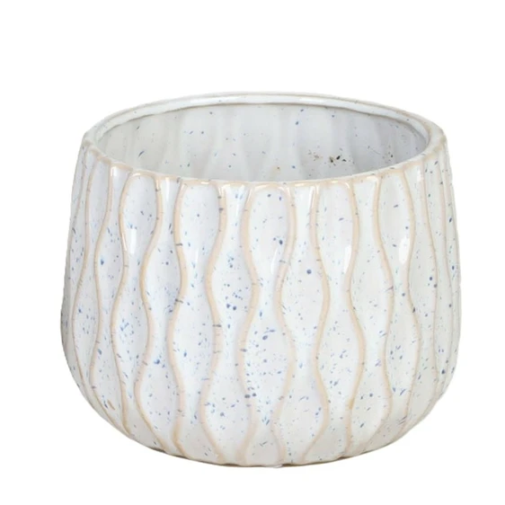 White Glazed Pot - ⌀ 6cm
