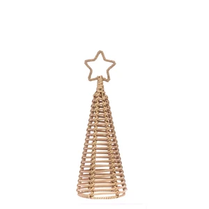 Wicker Christmas Tree Ornament - Medium