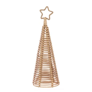 Wicker Christmas Tree Ornament - Large