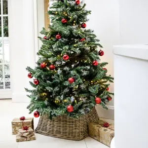 Ivyline Wicker Square Christmas Tree Skirt - image 2