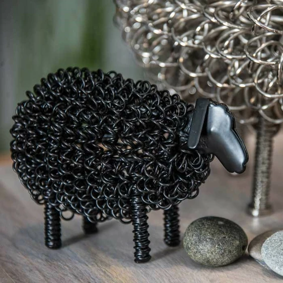Wiggle Lamb Figurine - Black