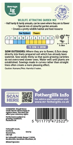 Wildlife Attracting Garden Varieties Mixed Seeds - image 2