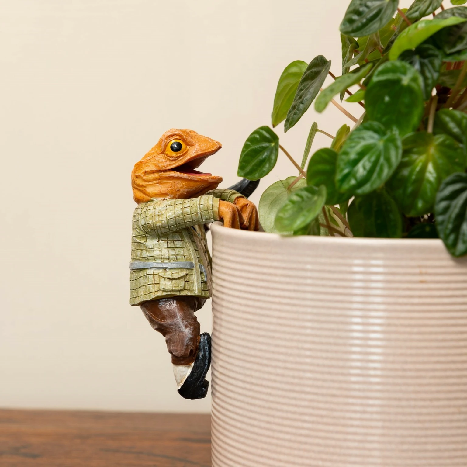 Pot Buddies - Portavaso Decorativo A Forma Di T-Rex Per Piante Da Interno/Esterno, Resistente Al Gelo