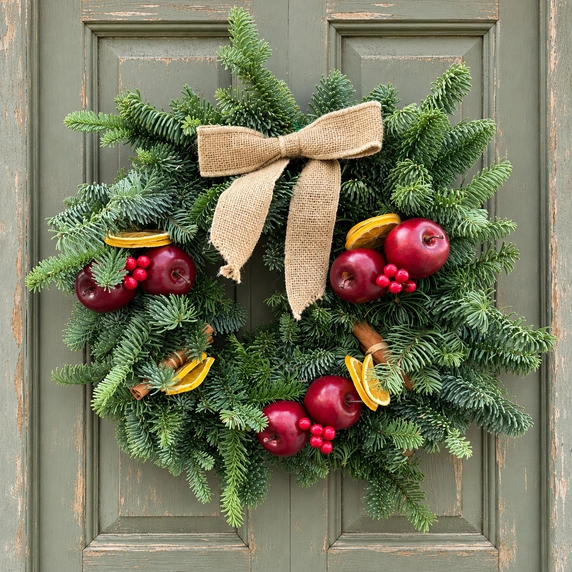Winter Fruits Wreath - 10" - image 1